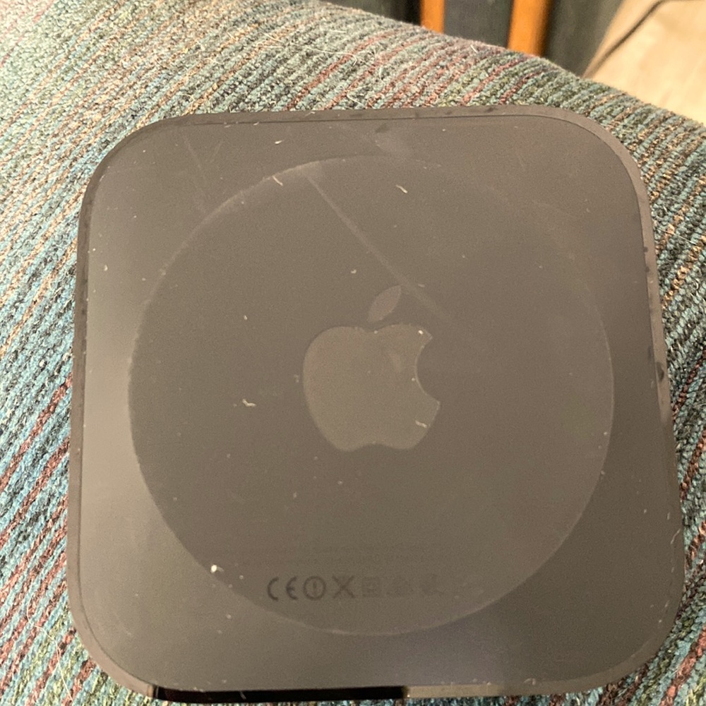 Apple tv with cords never really used but works great